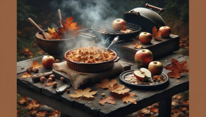 Smoked Apple Crisp with Oat Topping: A Delicious Fall Dessert