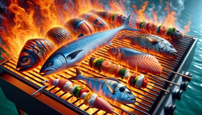 How to Grill Fish Without It Sticking: Fatty fish like salmon, tuna, and mackerel grilling, with marinated cod and sole.