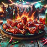 BBQ Chicken Drumsticks with Sriracha: A Spicy American Delight