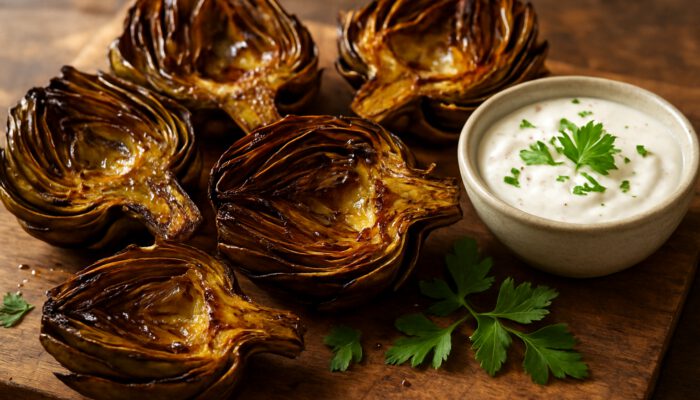 Smoked Artichokes with Garlic Dip: A Tasty American Favorite